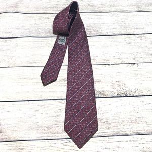 Hermès tie 100% silk